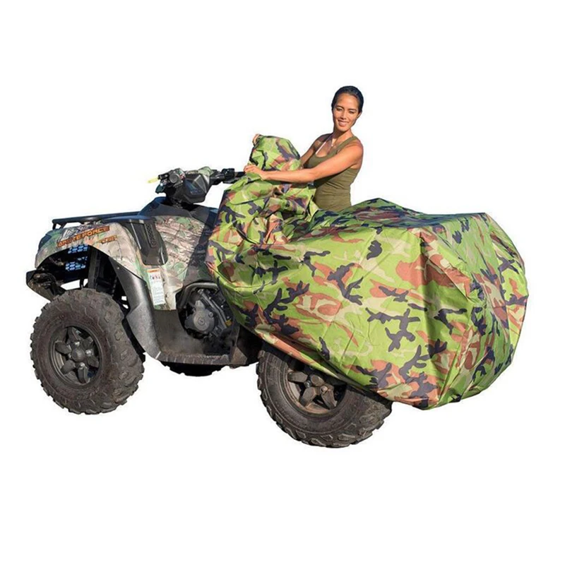 ATV Cover Heavy Duty Material Protects 4 Wheeler From Snow Rain Sun