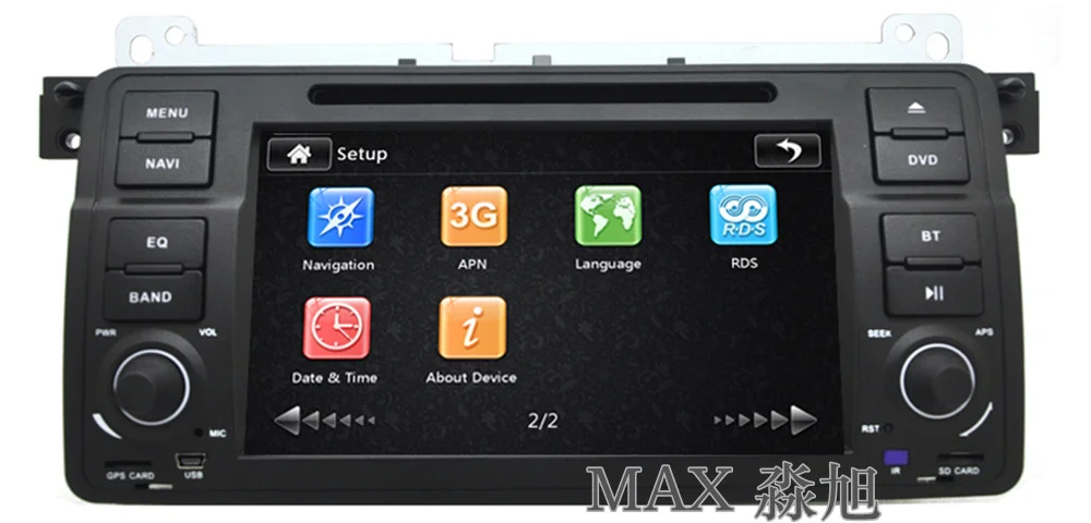 Best MAX Car Radio GPS Navigation System For BMW E46 M3 Bluetooth Call/Music Free Maps Steering Wheel Control 2