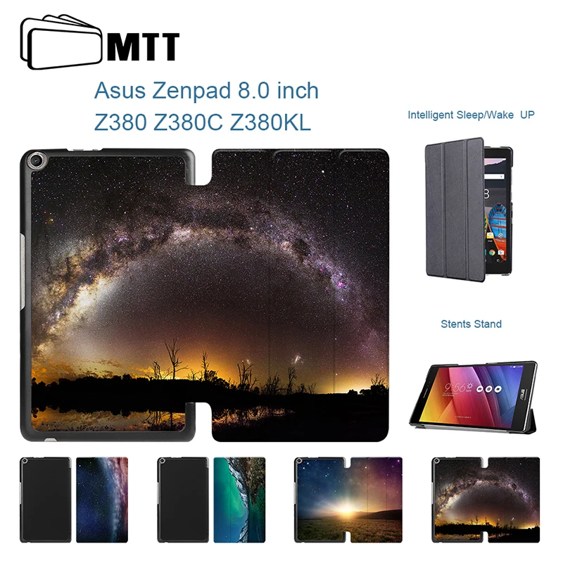 

MTT Aurora Meteor PU Leather Case Cover For Asus Zenpad 8.0 Z380 Stand Case For Asus Zenpad 8 Z380C Zenpad8 Bag Protector Shell