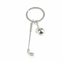 1 חתיכה חידוש 3D מתכת גולף ספורט סטיילינג רכב Keychain Keyring מתנה עבור נשים(China)
