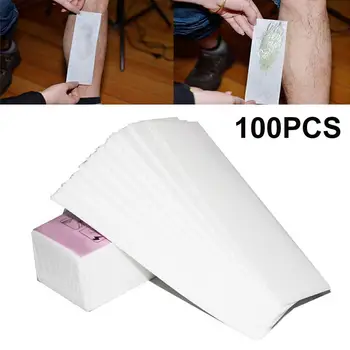 

100Pcs Disposable Non-woven Wax Depilatory Paper Leg Hair Removal Accessories
