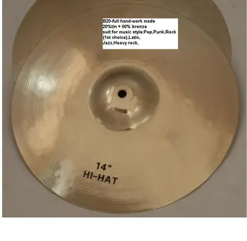 

Professional B20 14 inch hi-hat Cymbal for Drum Set