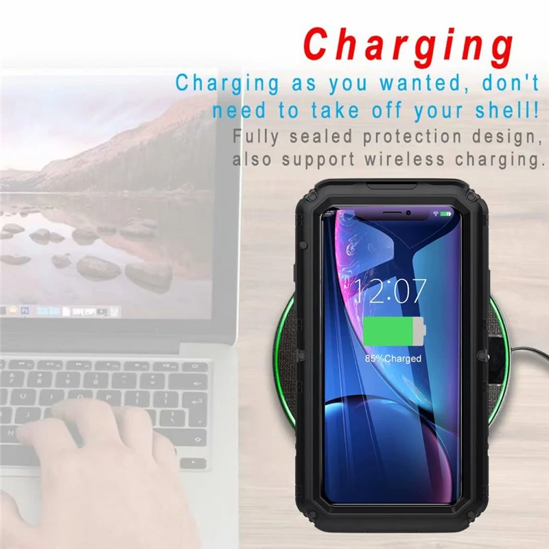 Iphone xs max matel waterproof case (7)