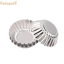 6 июня Mosunx в деловом стиле 10 шт. яйцо Tart Алюминий Кекс Торт Формочки форма для пудинга жестяные выпечка инструмент