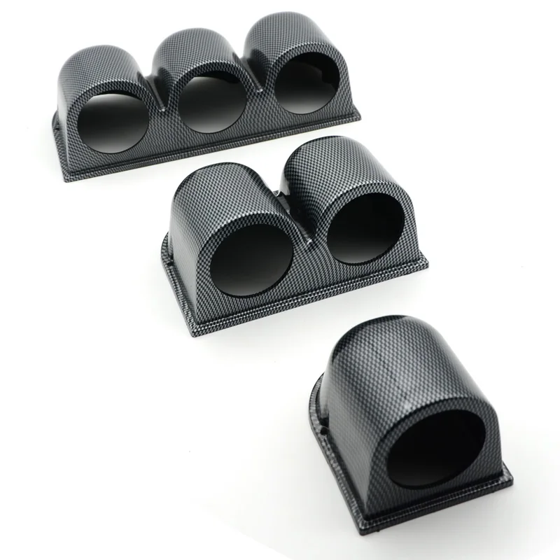 DRAGON GAUGE 52mm Car Gauge Pod Universal Carbon Single Double Triple