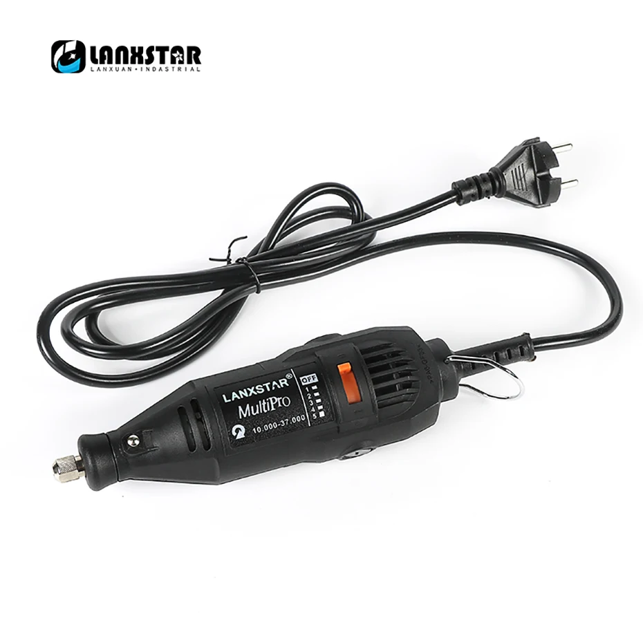 Lanxstar Dremel стильная электрическая шлифовальная машина, нефрит, оливковое дерево, инструмент для резьбы по корню, ручная дрель, вращающаяся гравировальная машина с переменной скоростью