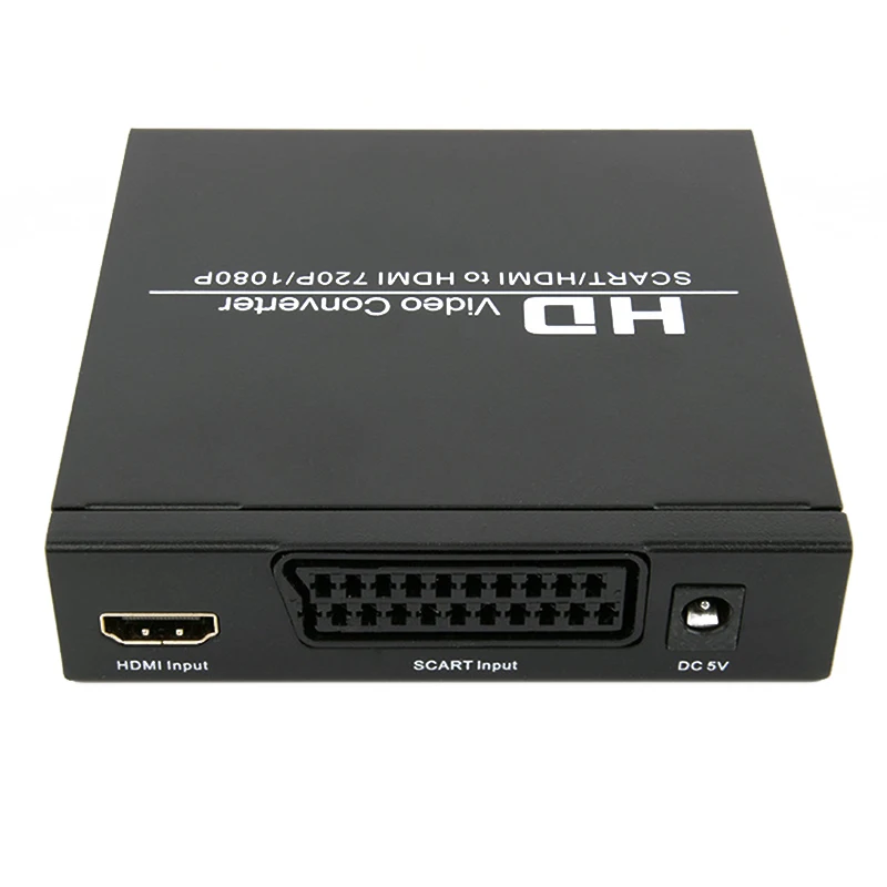  SCART al Convertitore di HDMI Full HD 1080 p Video Audio Converter HDTV Per XBox Spina di UE Upscal