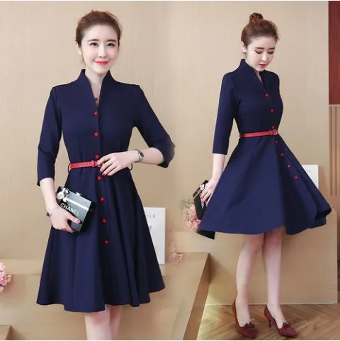 Vestidos Robe корейское женское платье 2018 новое плюс размер элегантное офисное рабочая
