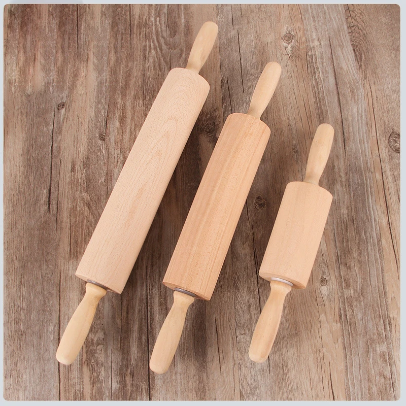 

S/M/L Solid Wood Rolling Pin DIY baking tools for Cookies Biscuit Fondant Cake Dough Engraved Roller Roller rolling pin