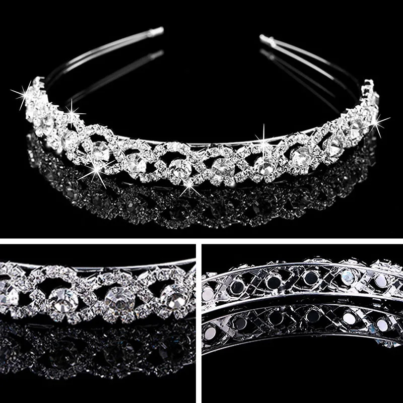 Блестящий обруч для волос со стразами цветок свадебное украшение Принцесса Корона Свадебная лента для волос шикарное украшение для волос Принцесса