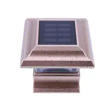 Перезаряжаемые солнечный свет сада Водонепроницаемый Открытый Дворы столб забора лампы солнечной энергии Открытый Прожекторы