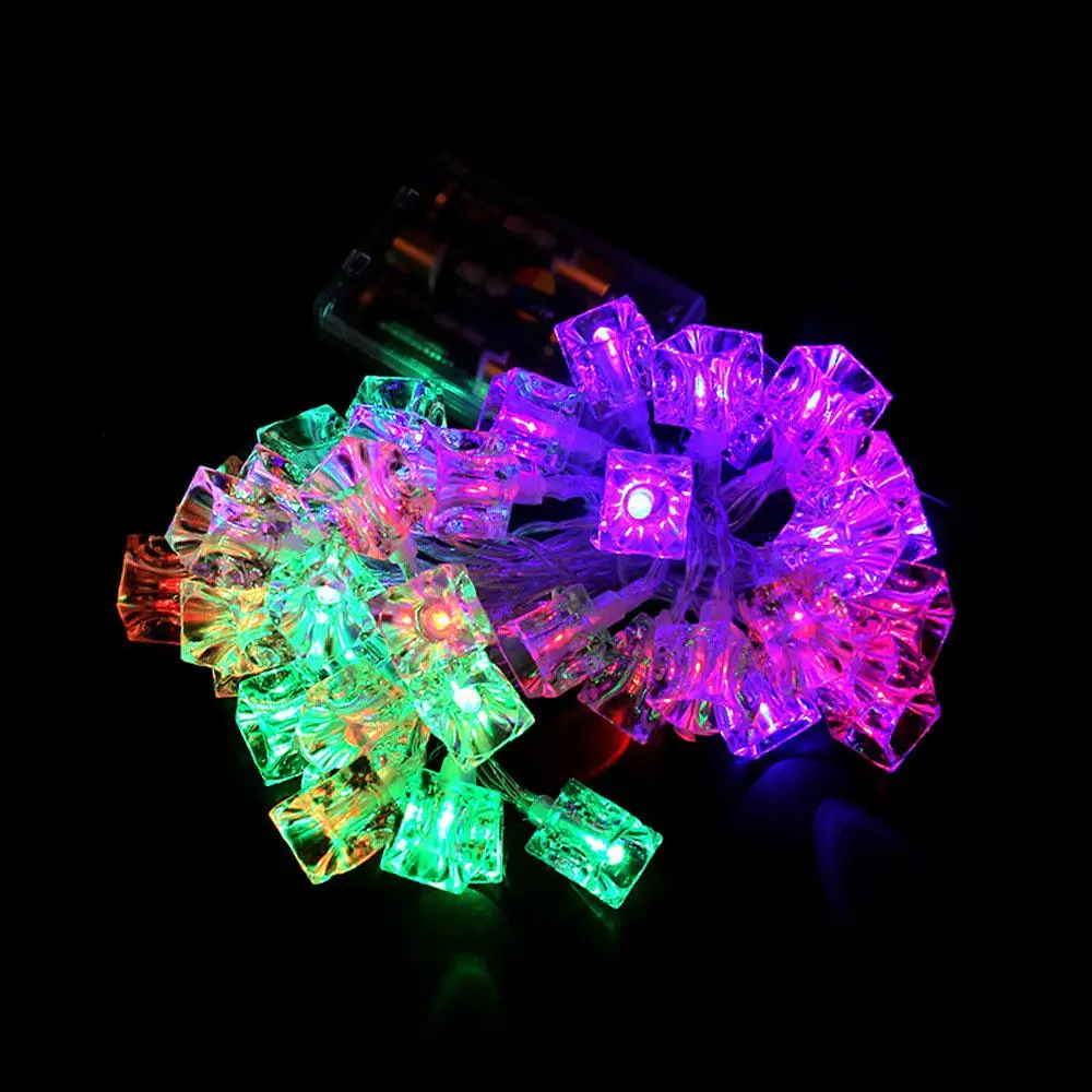 40LED Battery Control Ice Cubes String Light Wedding