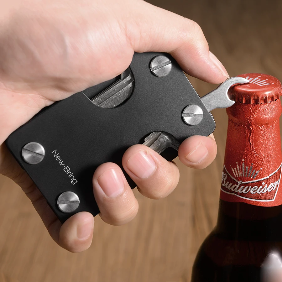 NewBring Multi-Functional Metal Money Clip Men with Credit Card Wallet and Key Holder money clips wallet