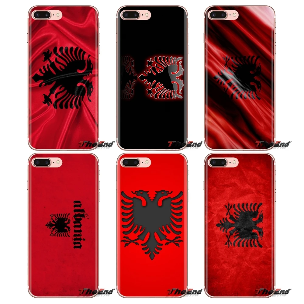 For Samsung Galaxy J1 J2 J3 J4 J5 J6 J7 J8 Plus 2018 Prime 2015 2016 2017 Silicone Phone Shell Covers Albanian Flag Eagle Banner |