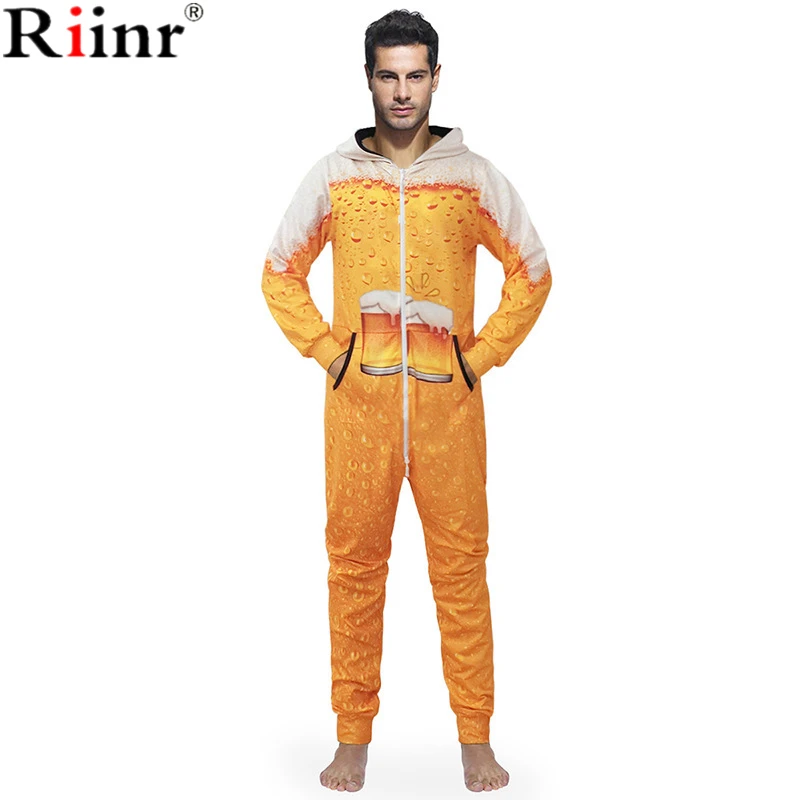 Riinr 2018 New Arrival Funny Adult 3D Printing Pajamas Costume Cosplay