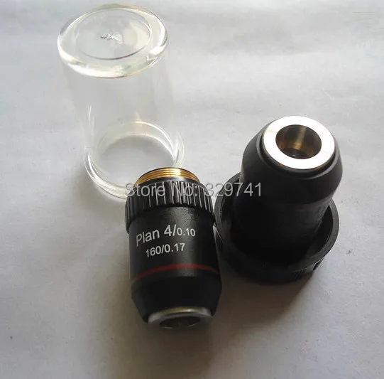

195 4X PLAN flat-field Achromatic Objective Lenses for Biological Microscope