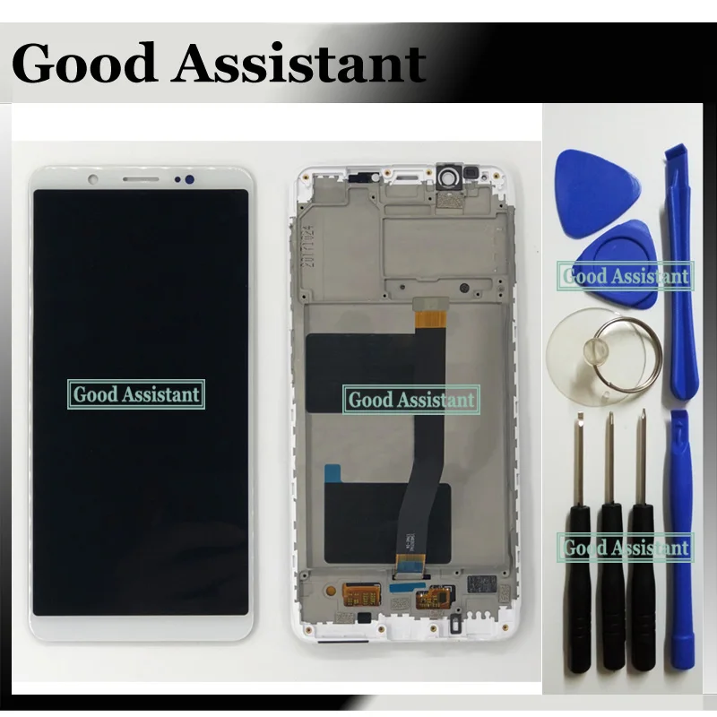 

100% Tested White/Black 5.7 inch For BBK Vivo V7 Full LCD display + Touch Screen Digitizer Assembly Replacement With Frame Tools