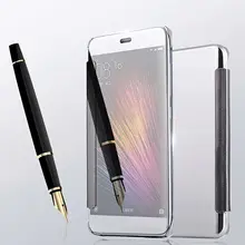 Для Xiaomi Redmi Note 4 Case Smart Touch Покрытие Case крышка Половина Ясно Зеркало Case для Xiaomi Redmi Note 4X