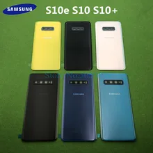 Orijinal cam pil kapağı değiştirme için arka kapı konut Case Samsung Galaxy S10 artı S10e S10 S10 + G970 G9730 g9750