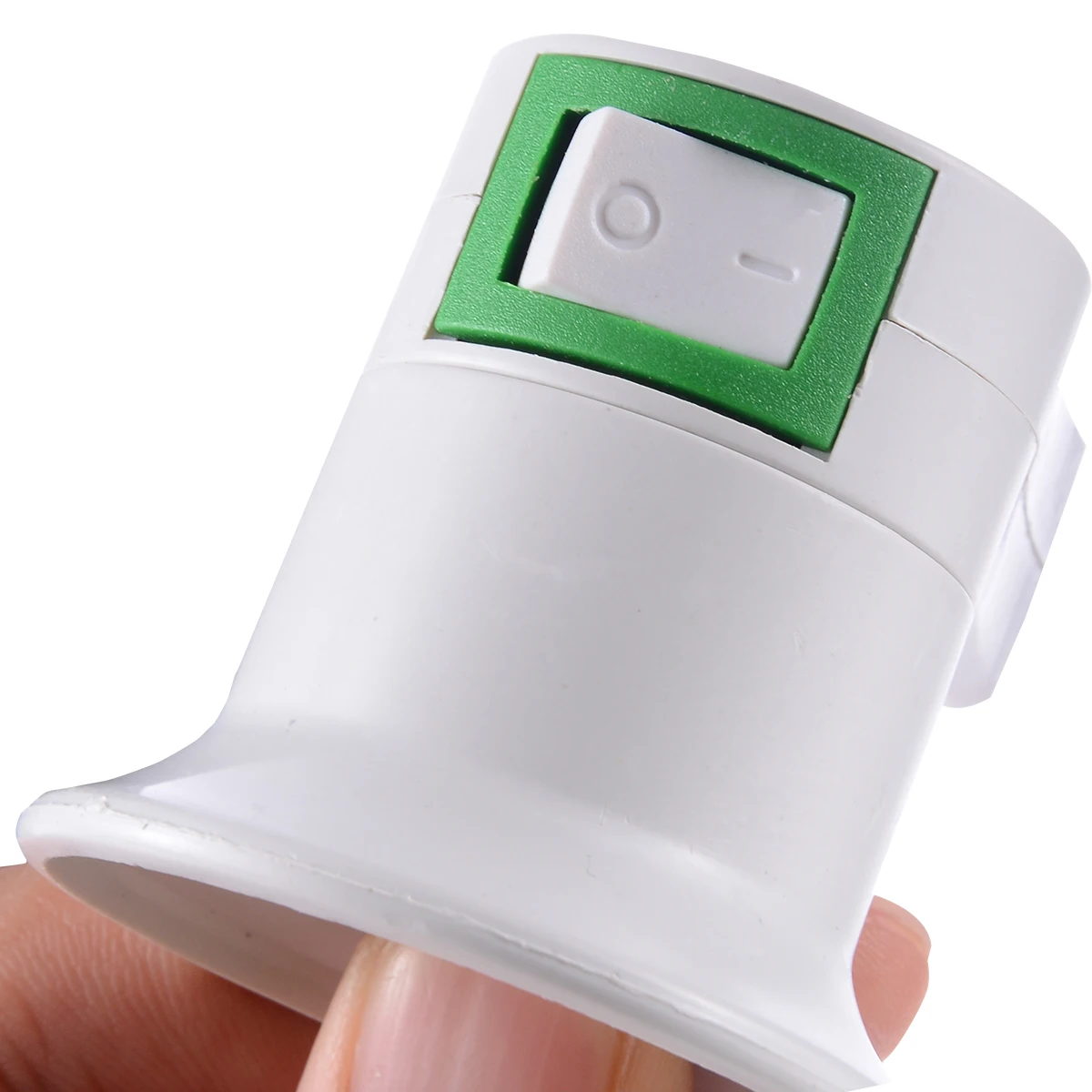 1pc E27 LED Light Lamp Bulbs Socket Base Holder EU Plug Adapter ON/OFF Switch Power Home Lighting Holder Converter