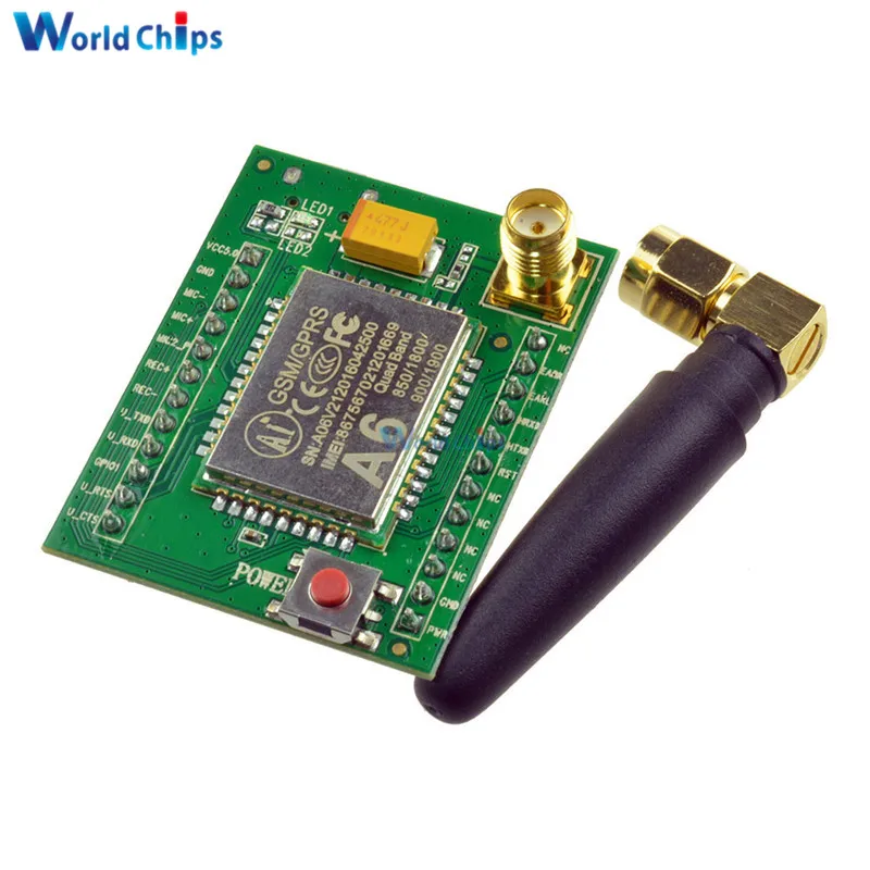 

1 Pcs/Lot Smart Electronics Gsm A6 GPRS Module GSM Module A6 \ SMS \ Speech \ Board \ Wireless Data Trans Adapter Plate