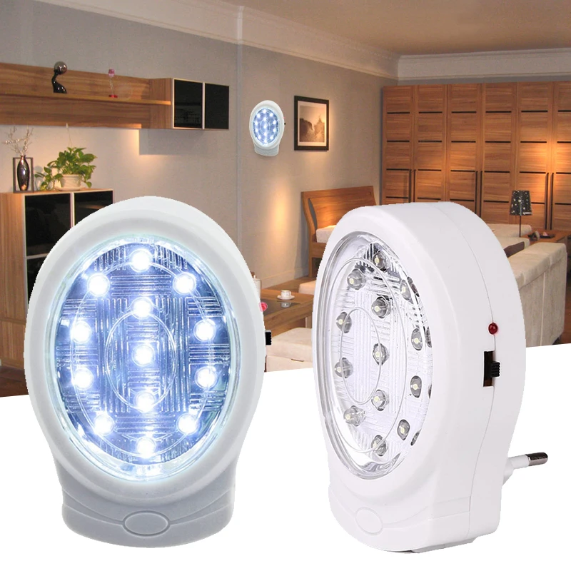 Mabor 2W 13 LED Rechargeable Home Emergency Night Light Automatic Power