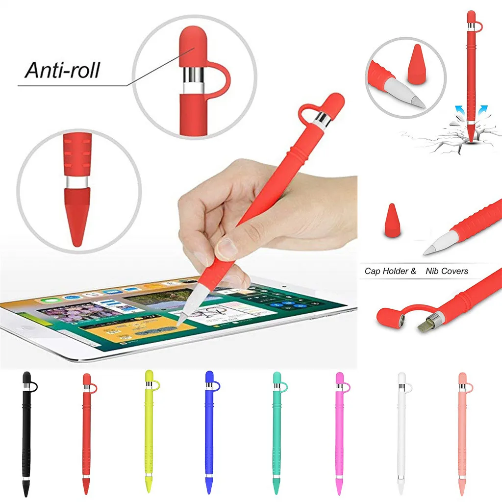 

Screen Stylus Pen Cover Case Protective Kit For Apple Pencil For iPad Air 10.5/Mini 5/Pro 12.9/9.7 Lapiz de pantalla tactil#Y