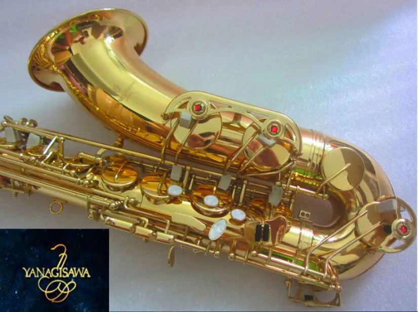 

2019 New Tenor Saxophone Bb Yanagisawa T-902 model Sax Golden Saxopfone Tenor musical instruments With mouthpiece Gift Shipping