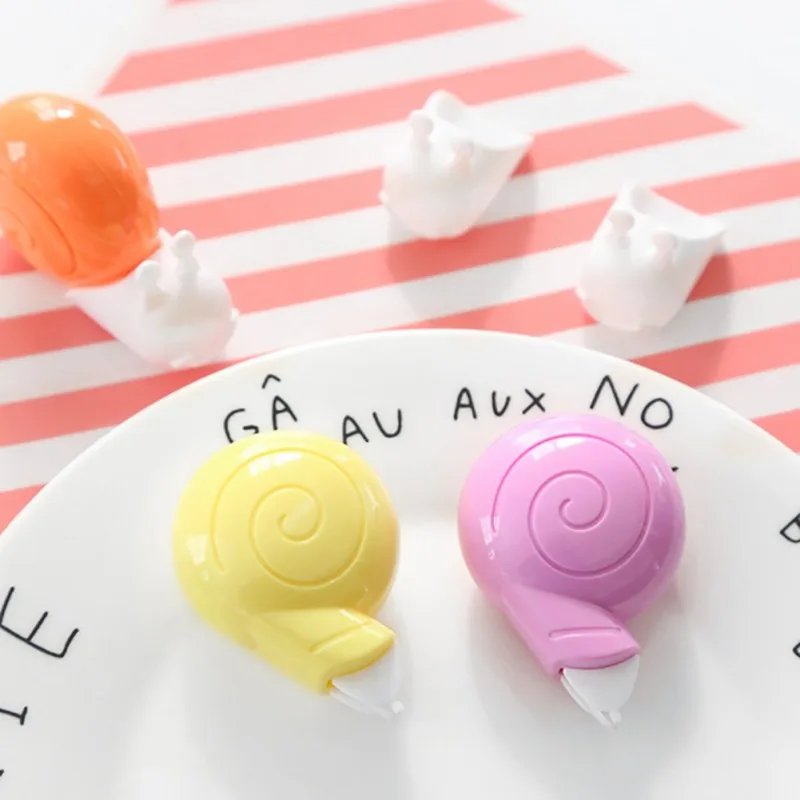 

6m kawaii stationery office school supplies Cute animal snails correction tape material escolar