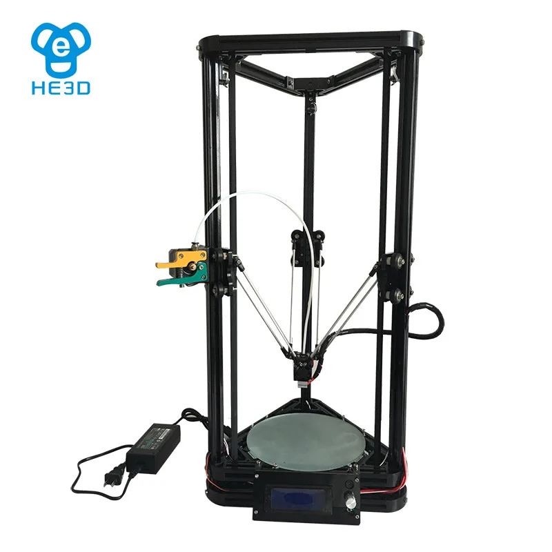  High precision HE3D reprap K200 delta DIY 3D printer kit auto leveling full metal long-distance ext