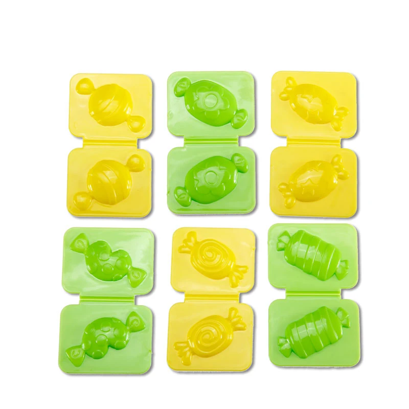 

6pcs Candy Mold Color plasticine clay Maker Tool set Creative DIY Play Dough Mold Plasticine Mud kids Educational toys gifts