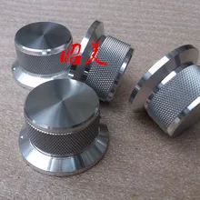 1 шт. рифленая полностью алюминиевая ручка громкости диаметр: 44 мм Высота: 25 мм регулятор для усилителя Золотой/серебристый/черный