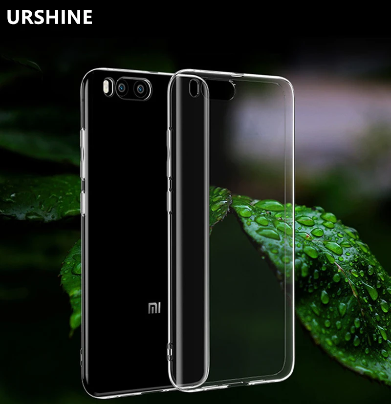 URSHINE Clear Back Cover for Xiaomi Mi6 Prime Mi 6 Luxury 360 Degree Protection Ultra Thin Slim Transaprent Soft TPU Phone Case |