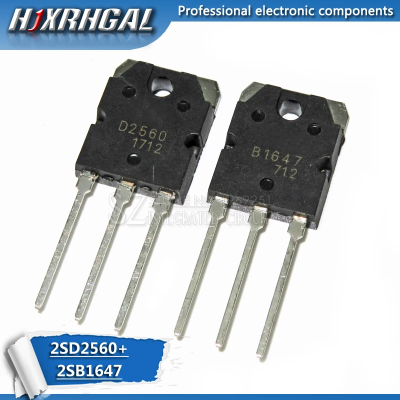 

20pcs/lot B1647 D2560 2SB1647 2SD2560 audio tube new free shipping