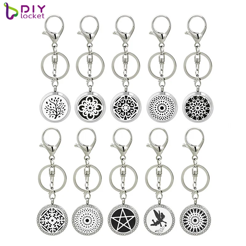 

Excellent Stainless Steel Perfume Llaveros Animados Rhinestone Fashion Aromatherapy Alphabet Trinket Keychain 151-160
