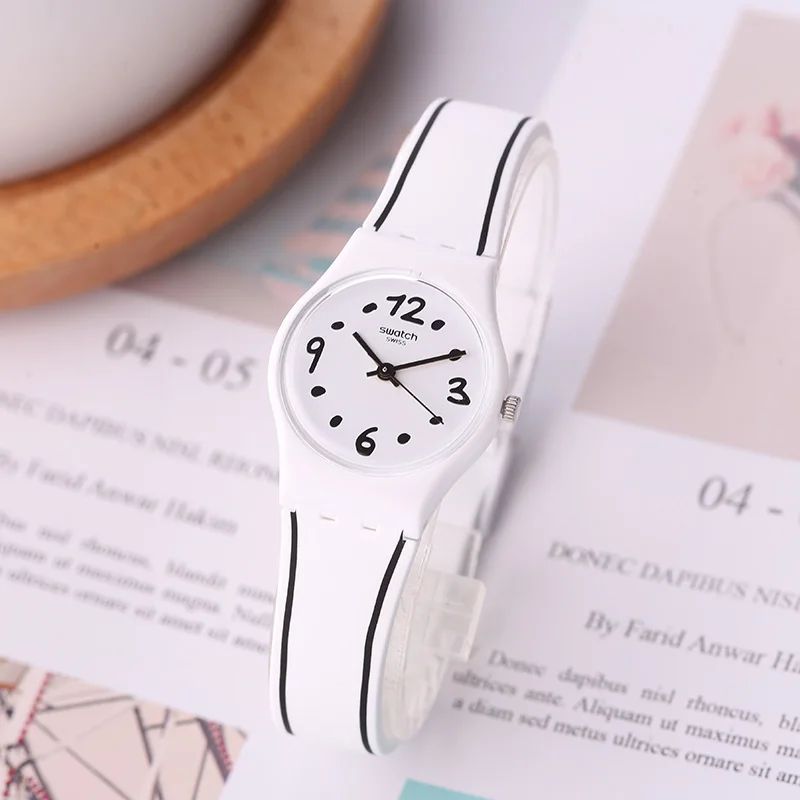 Часы Swatch леди серии для отдыха Мода кварцевые женские часы LW162|Женские часы| |