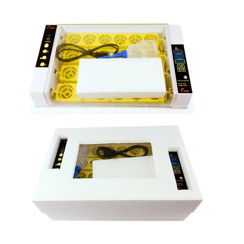 24 Automatic Egg Incubator Digital Clear Egg Farm Hatchery Machine Chicken Egg Hatcher Brooder Turning Temperature Control