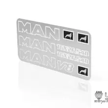 LESU MAN V8 GTX26.540 металлический логотип для 1/14 RC тракторов грузовиков автомобилей DIY обновленная часть TH02273
