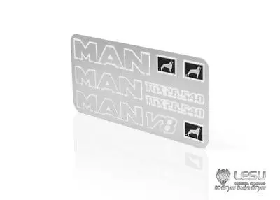 LESU MAN V8 gtx26 540 металлический логотип для 1/14 RC тракторов грузовиков автомобилей DIY