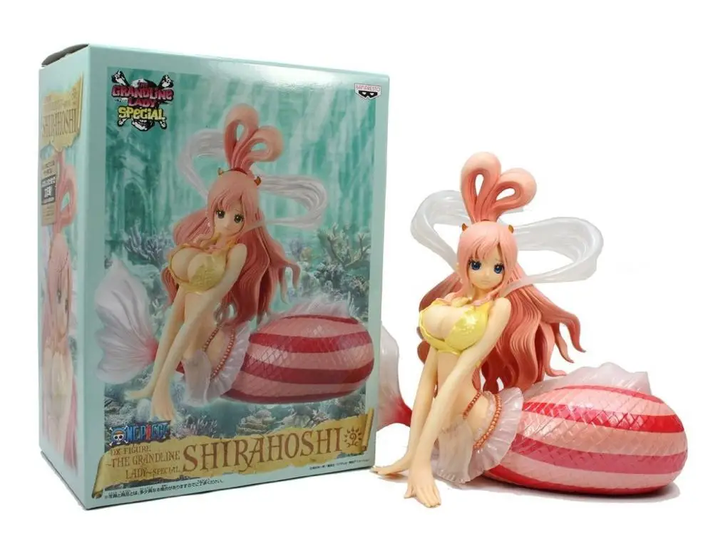 18 см ПВХ японского аниме Shirahoshi фигурки одна деталь сексуальная кукла принцесса-Русалка Коллекция Модель игрушки - Цвет: With retail box