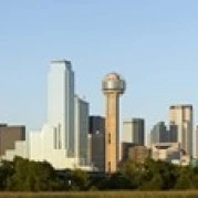 Skyscrapers in a city  Reunion Tower  Dallas  Texas  USA Poster Print (36 x 12)
