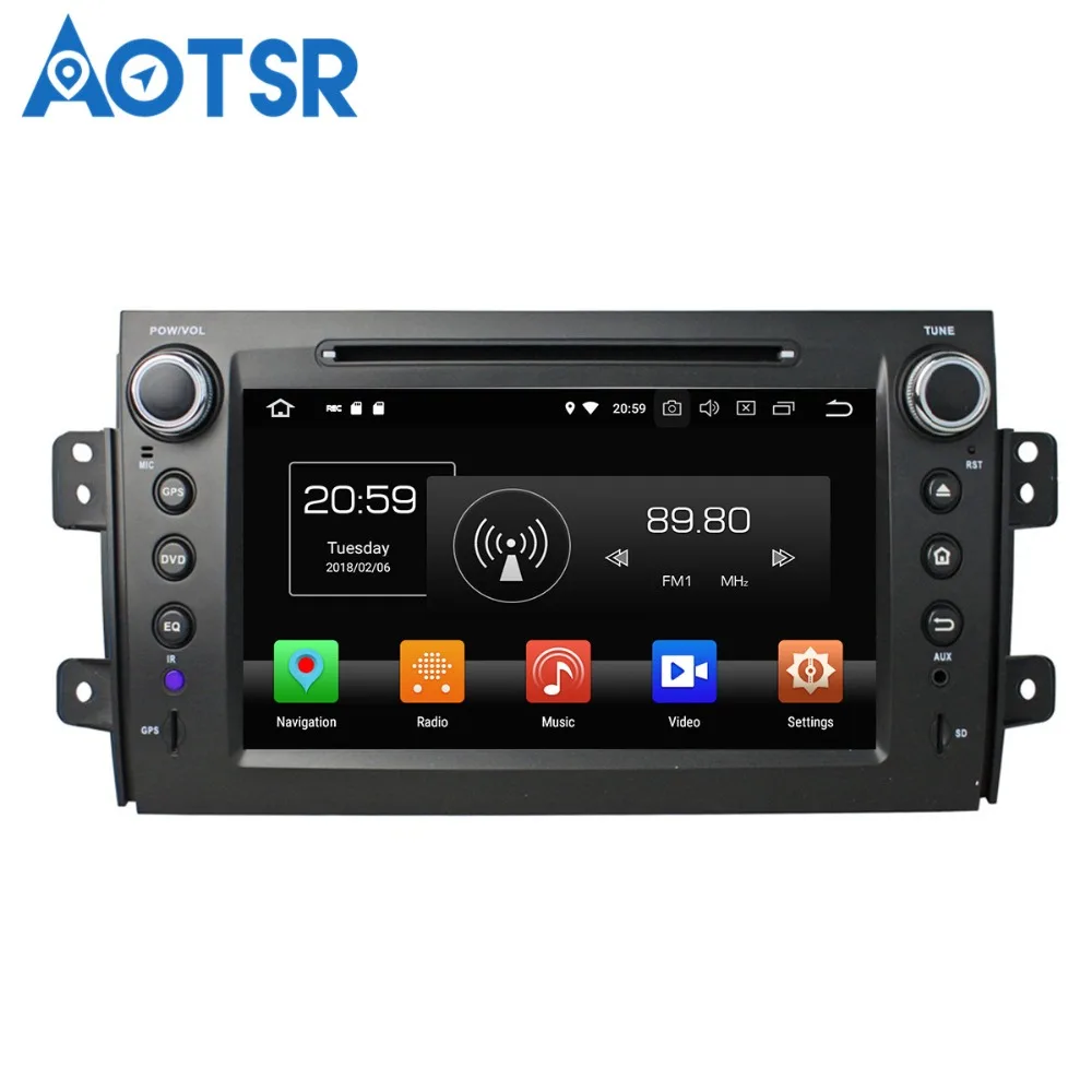Aotsr Android 8 0 7 1 GPS навигация автомобильный без DVD плеера для Suzuki SX4 06 12 мультимедийный