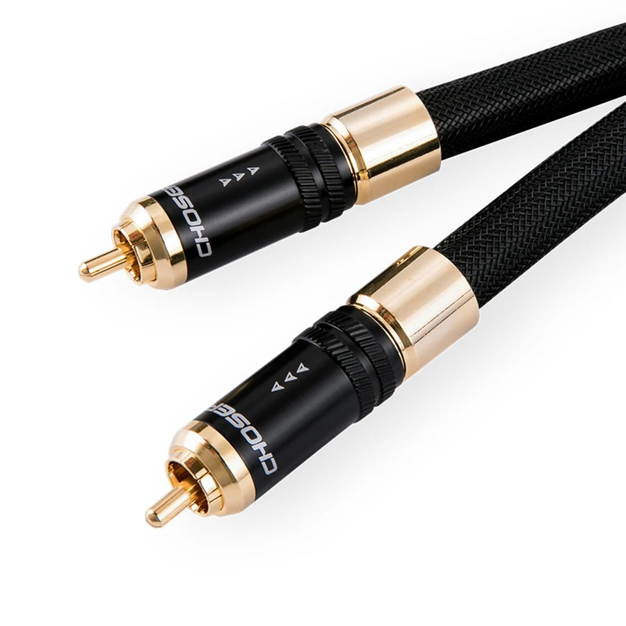 Choseal 30th юбилей QS993 цифровой коаксиальный аудиокабель RCA к один Кристалл Медь Hifi