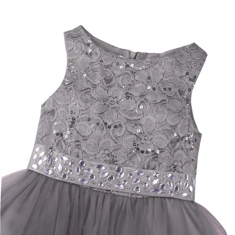 Tiaobug/платье с цветочным узором для девочек фатиновое бальное платье из шифона с кружевами и блестками; нарядное платье для принцессы; платье для девочек; платья для причастия