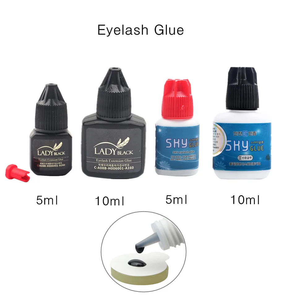 1 Bottle Professional Eyelash Glue Fast Drying False Eyelash Extension Glue Red Black Cap Sky Glue No Sensitive Lady Black Glue 1 Bottle Professional Eyelash Glue Fast Drying False Eyelash Extension Glue Red Black Cap Sky Glue No Sensitive Lady Black Glue