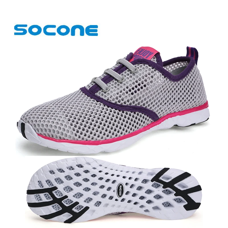 

2018 Women Breathable Beach Water Shoes Quick-drying Sport Aqua Shoes Women's Walking Shoes