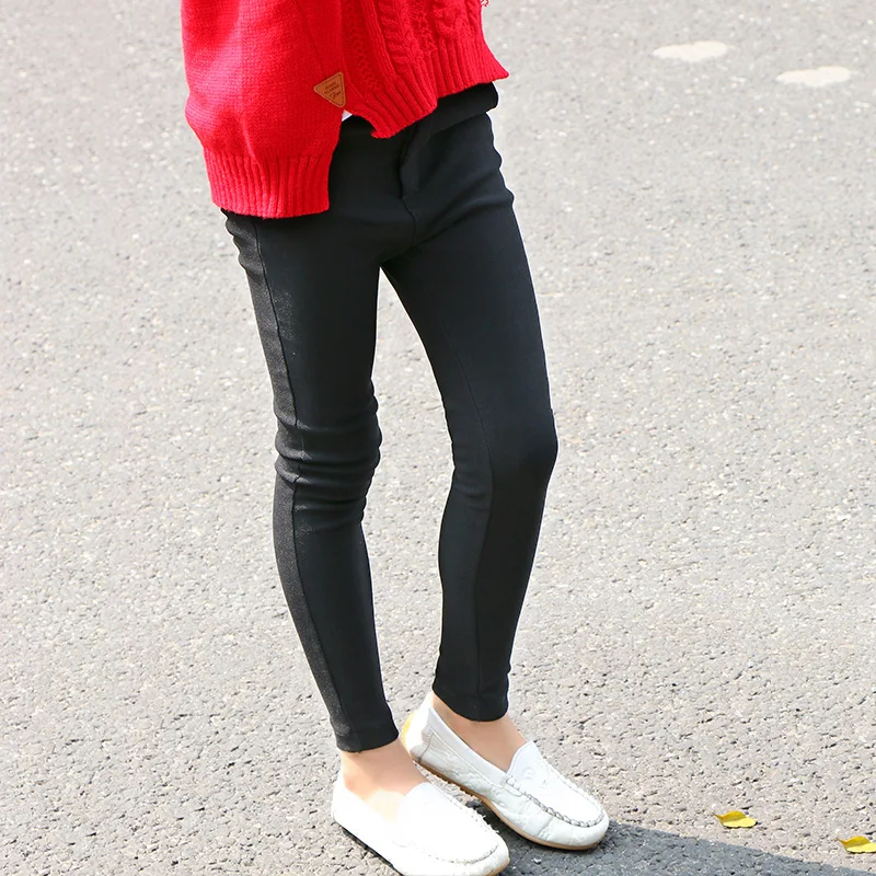 

Slim Leggings Girl 2017 New Year Teens Kids Black Legging For 6 7 8 9 10 11 12 Years Children Trousers Kids Leggings Pencil Pant