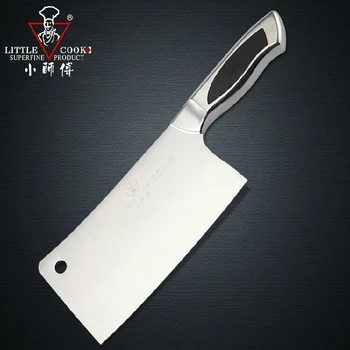 

Free Shipping LITTLE COOK Stainless Steel Kitchen Chop Bone and Cut Meat Dual-use Cooking Knife Professional Chef Slicing Knife