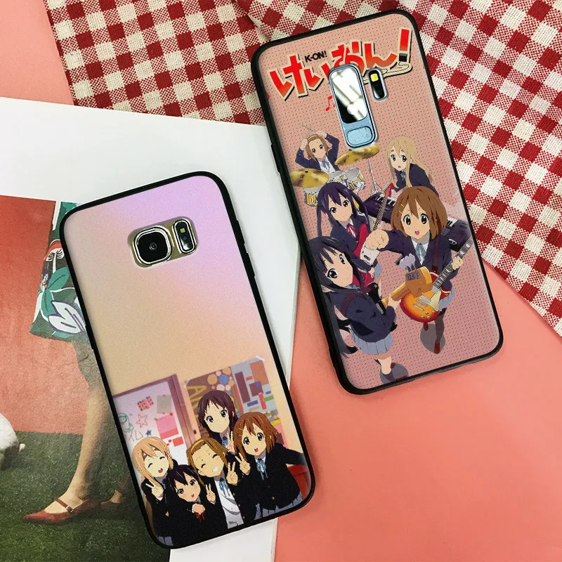 

k-on japanese anime coque Soft Silicone Phone Case Shell Cover For Samsung S7 Edge S8 S9 Plus Note 8 9
