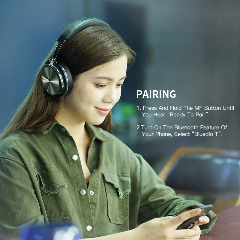 Bluedio T4 активное шумоподавление беспроводные Bluetooth наушники Беспроводная